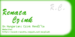 renata czink business card